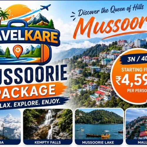 Mussoorie Tour Package 3N/4D Starting ₹4,599